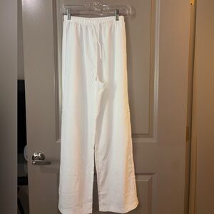 Flowy white pants